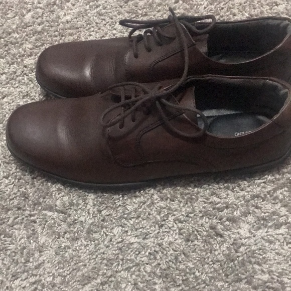 Lands End brown oxfords six 11D worn 1x - Picture 3 of 3